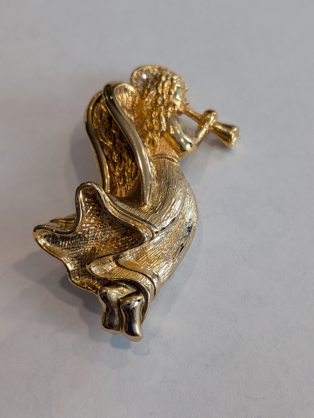 Gerry's Angel Trumpet Pin Brooch - Gold Tone Women’s Jewelry